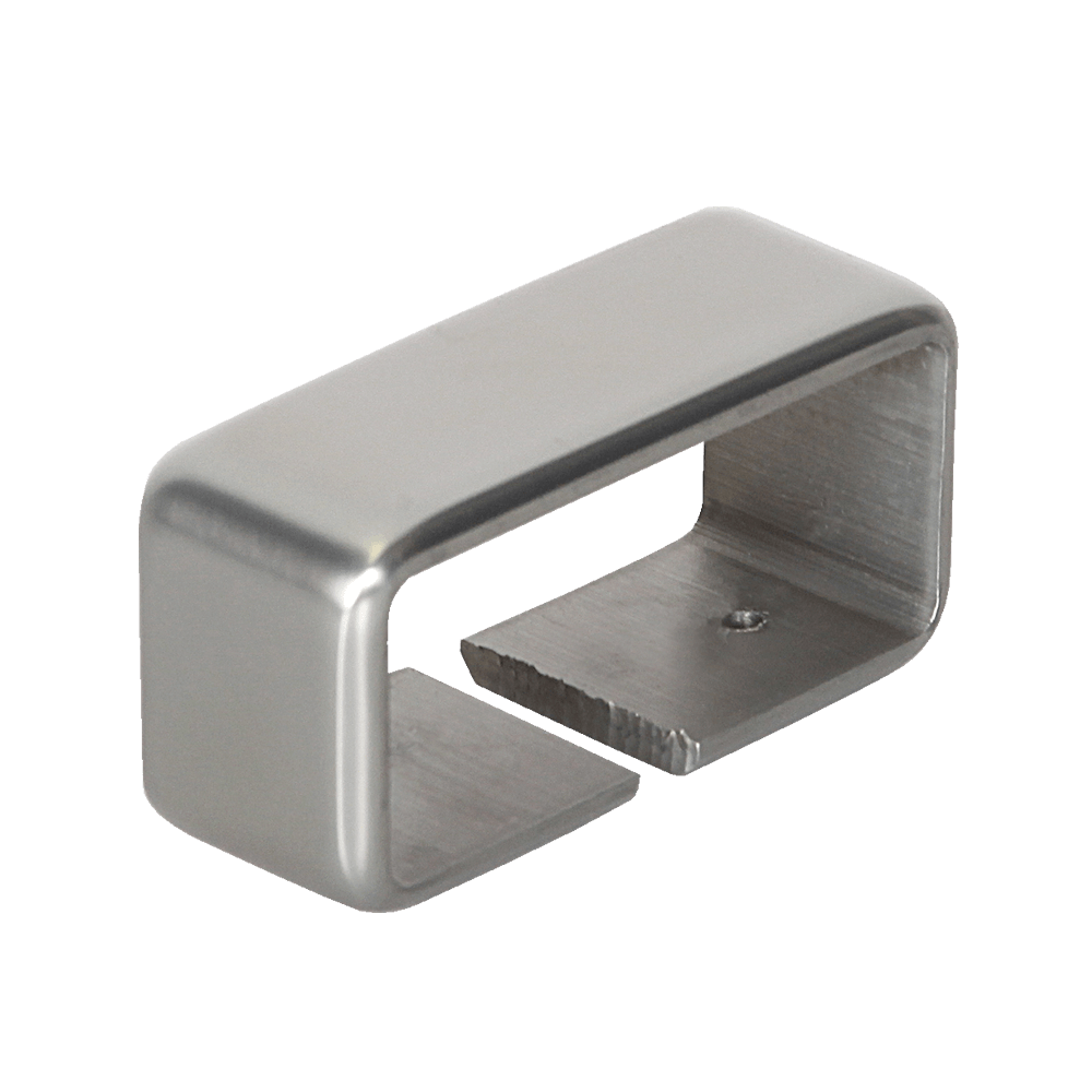 Verbinder Handlauf flach Aluminium, 60 x 25