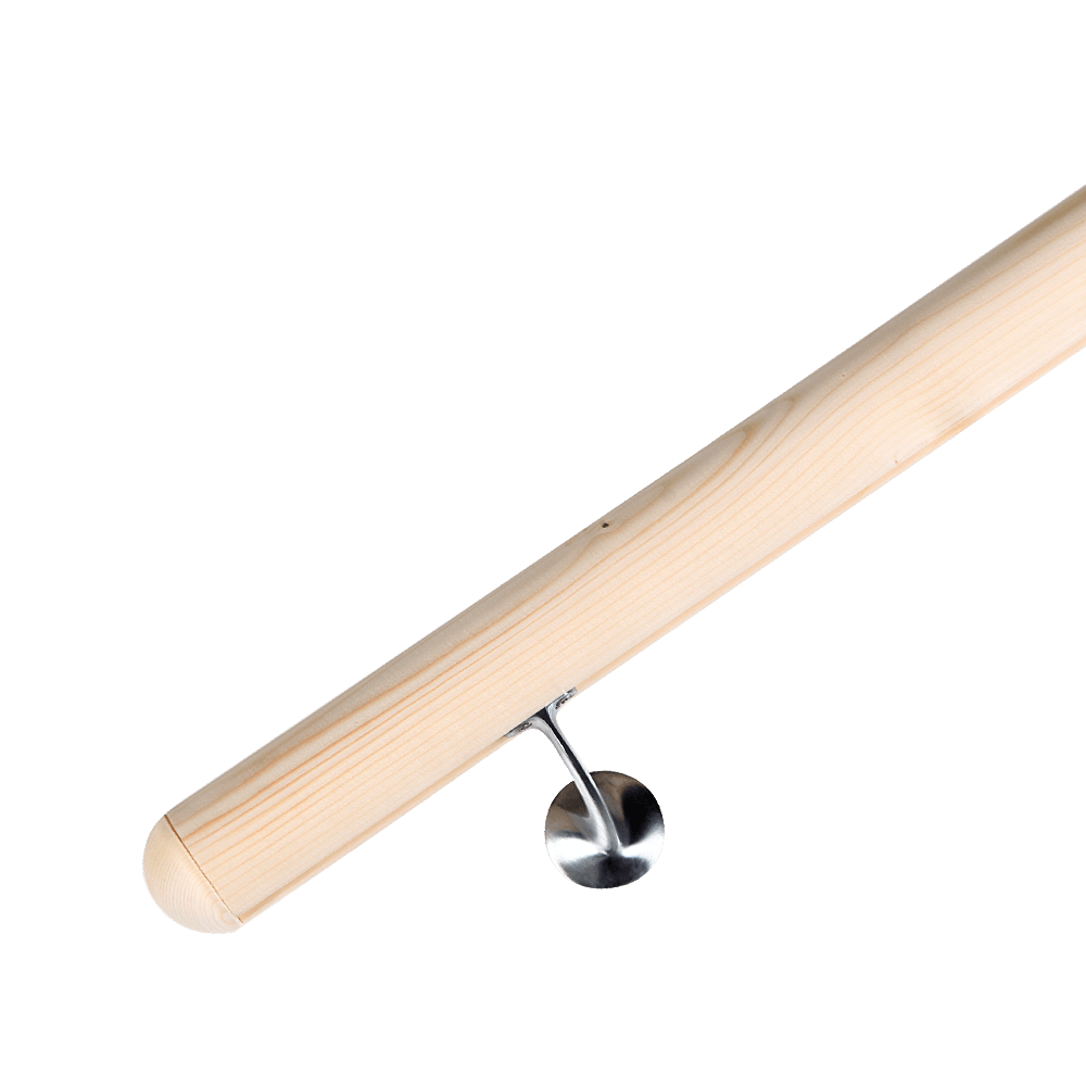 Handlauf Komplettset Holz, 52 mm