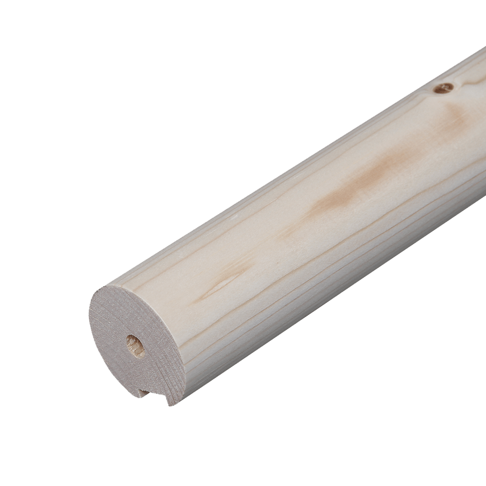 Handlauf Holz, Fichte, 52 mm